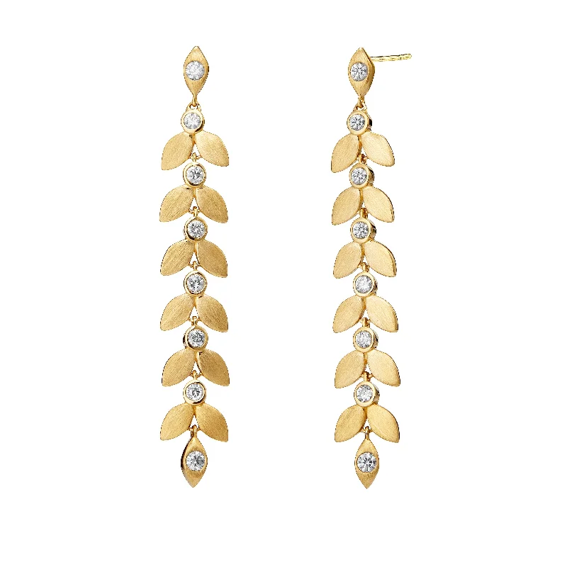 Leaf Drop Earrings