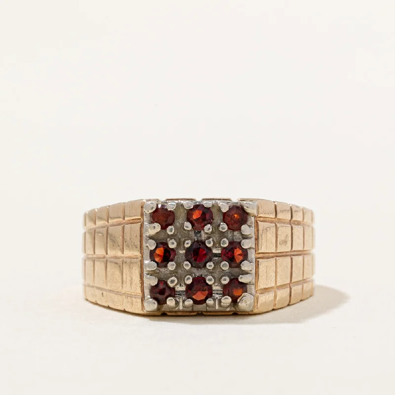 Garnet Cocktail Ring | 0.45ctw | SZ 7.25 |