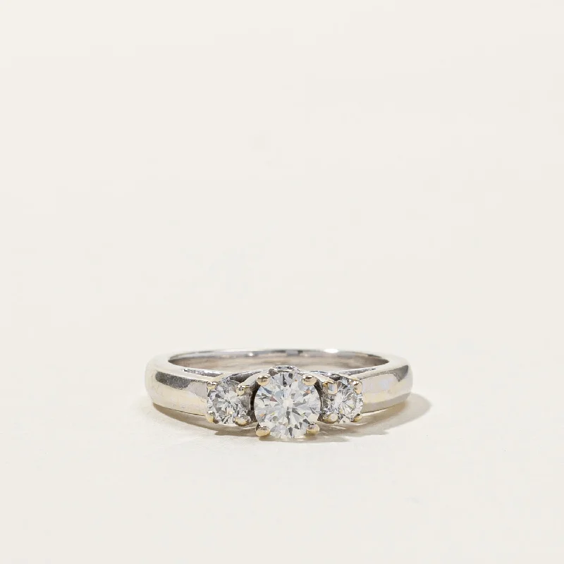 Three Stone Diamond Engagement Ring | 0.77ctw | SZ 7 |