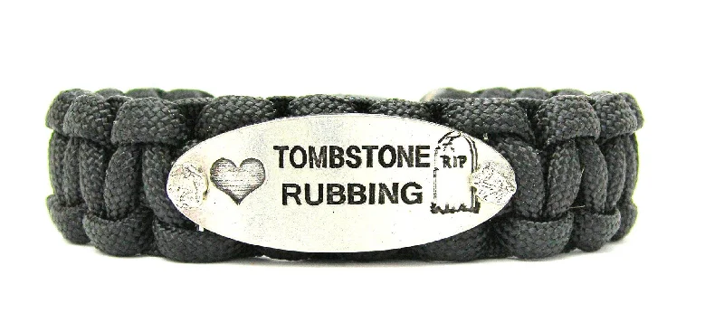 Love Tombstone Rubbing 550 Military Spec Paracord Bracelet