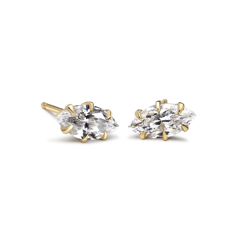 Marquise Cut Diamond Studs