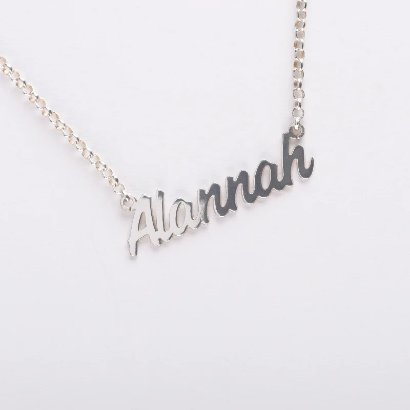 Personalised Name Necklace - Sterling Silver