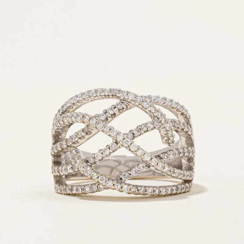 Diamond Cocktail Ring | 0.65ctw | SZ 6.75 |