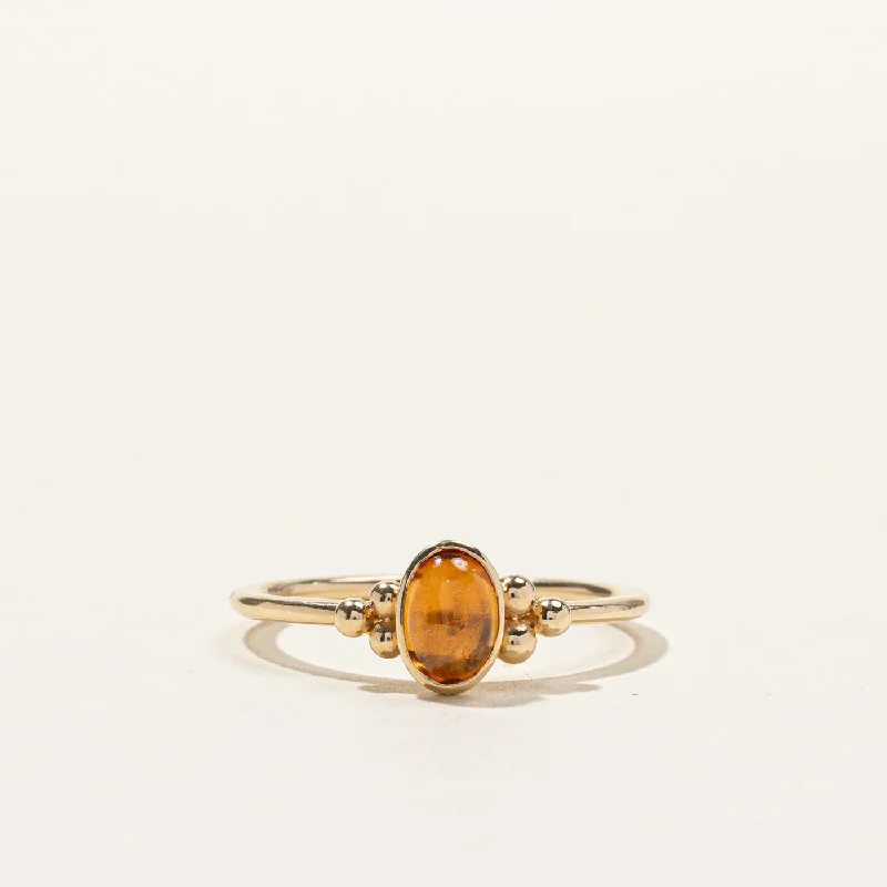 Hessonite Garnet Ring | 0.97ct | SZ 9.5 |