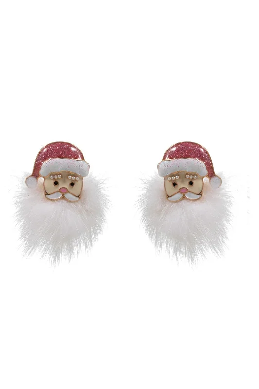 Santa Fur Earrings