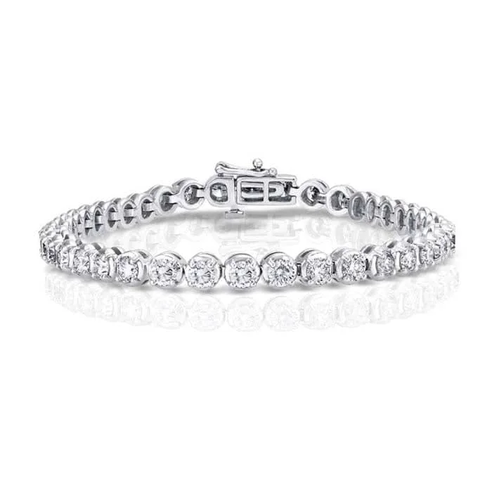 Mountz Collection 10.00CTW Diamond Straightline Bracelet in 14K White Gold