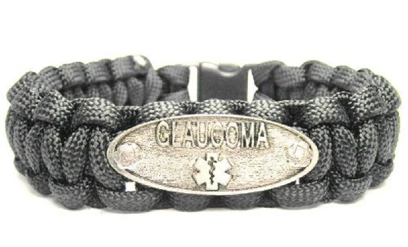 Glaucoma Medical Alert 550 Military Spec Paracord Bracelet