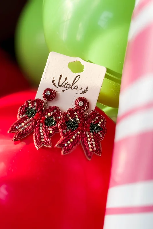 Christmas Bow Earrings