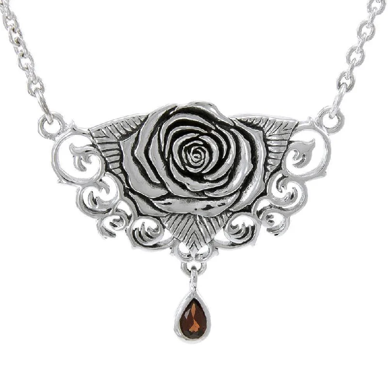 Brigid Ashwood Sacred Rose Sterling silver Necklace TNC061