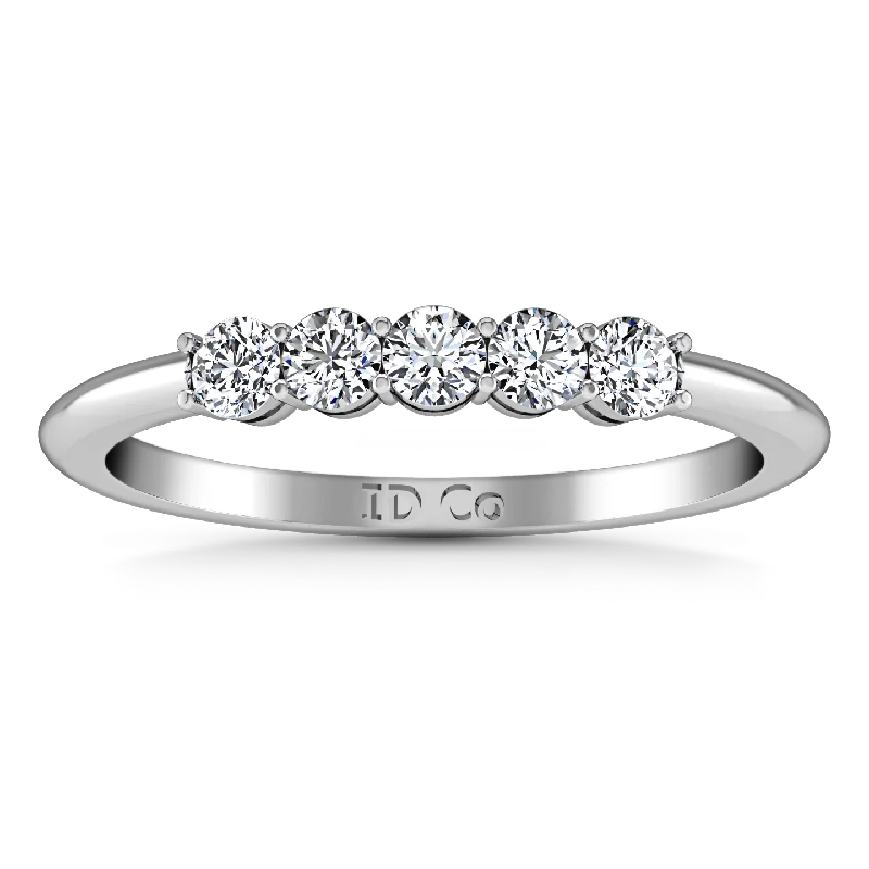 Diamond Wedding Band Lucerne 0.25 Cts 14K White Gold