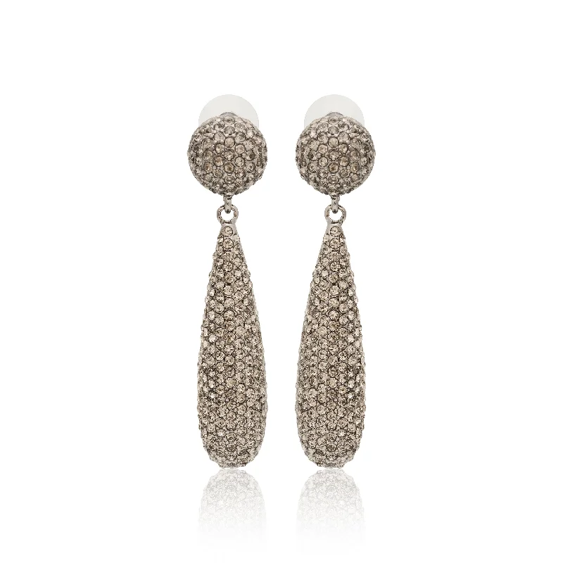 Black Diamond Pave Earrings