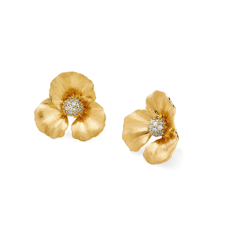 Dogwood Flower Stud Earrings