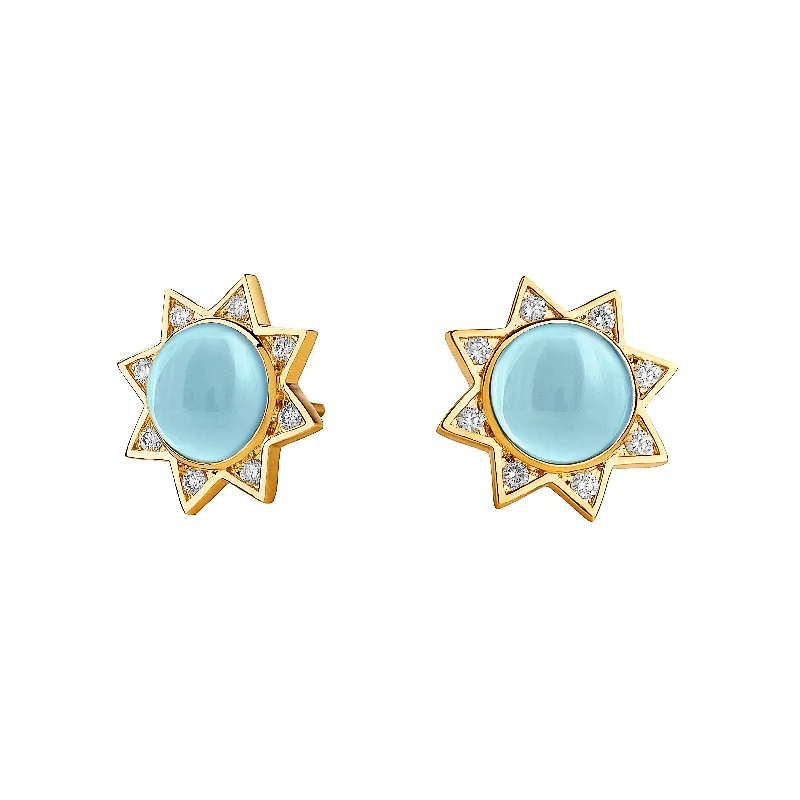 Cabochon Star Studs