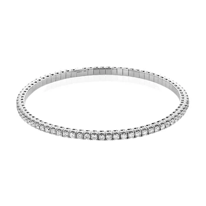 Simon G. Stretch Diamond Bangle Bracelet in 18K White Gold