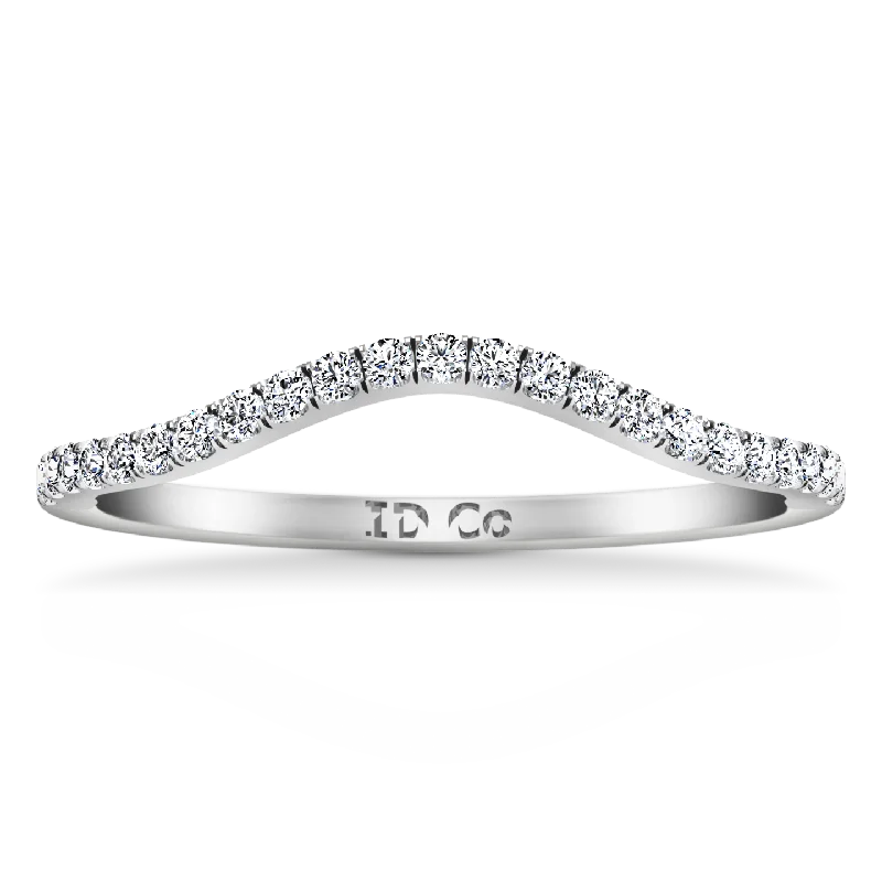 Diamond Wedding Band Legacy 0.28 Cts 14K White Gold