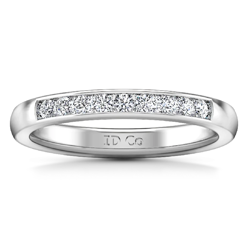 Diamond Wedding Band Sydney 0.18 Cts 14K White Gold