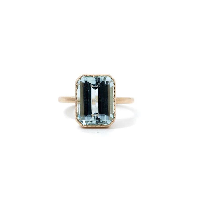 SOLD Aquamarine Cocktail Ring