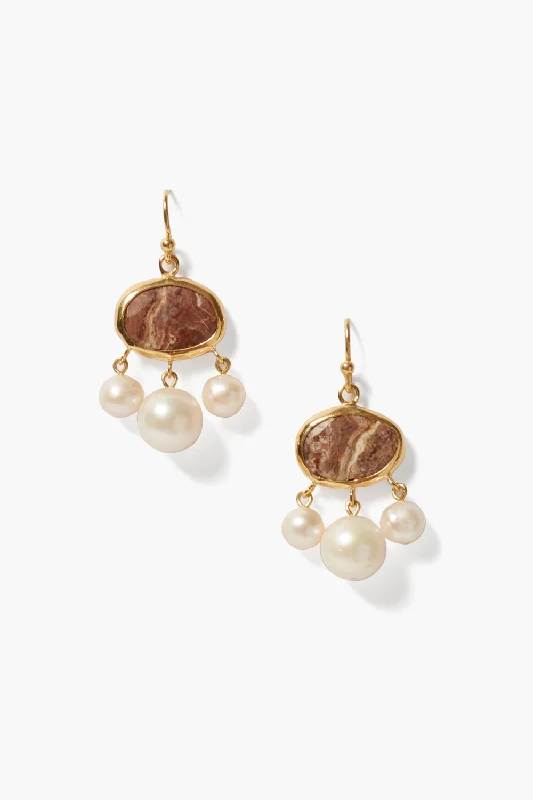 Marseille Drop Earrings Jasper Mix