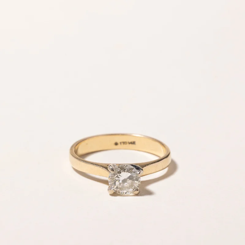 14k Yellow Gold Diamond Engagement Ring | 0.71ct VVS2 I/J | SZ 5