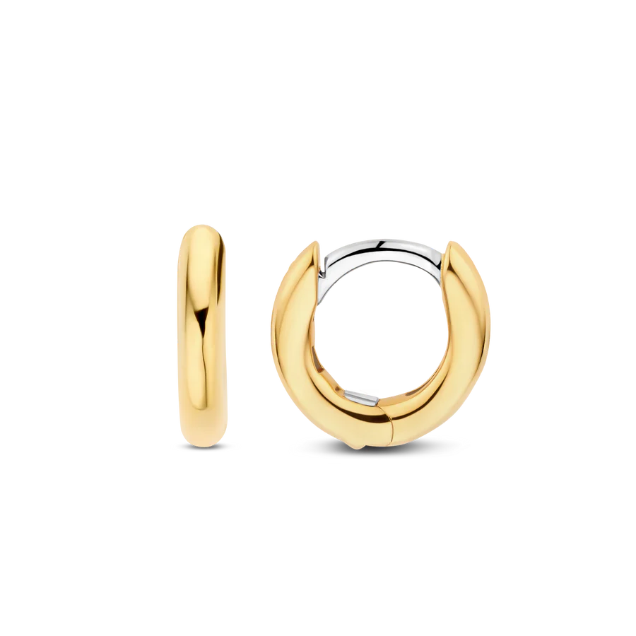 Ti Sento Milano 12mm Gold Huggie Hoops