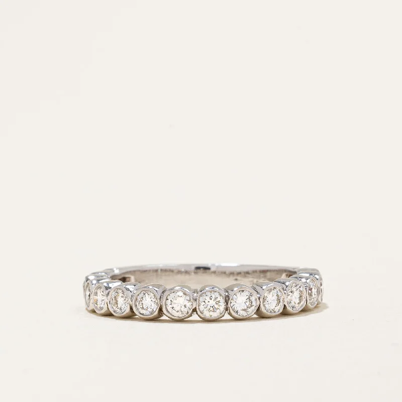 Diamond Semi Eternity Ring | 0.73ctw | SZ 7.75 |