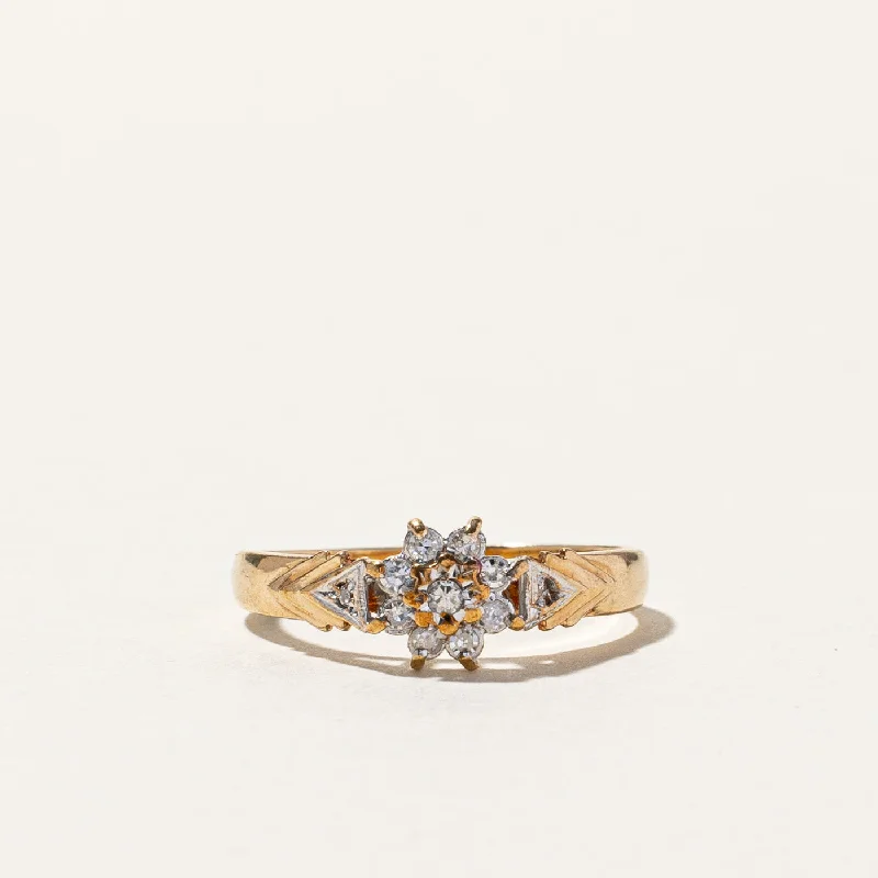 1991 Sheffield Cluster Diamond Ring | 0.10ctw | SZ 6 |