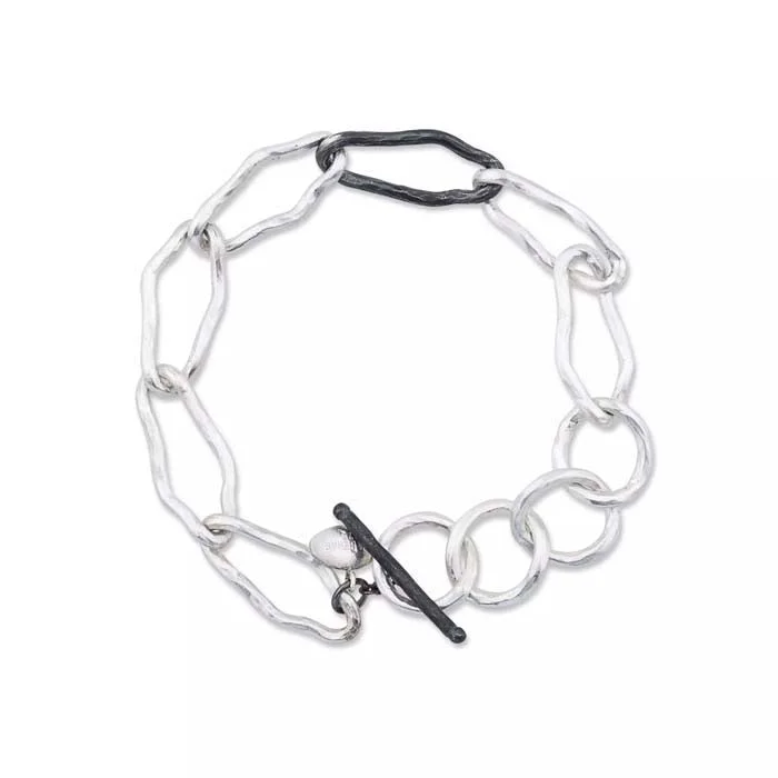 Lika Behar Reflections Bracelet in Matte Finish and Oxidized Sterling Silver