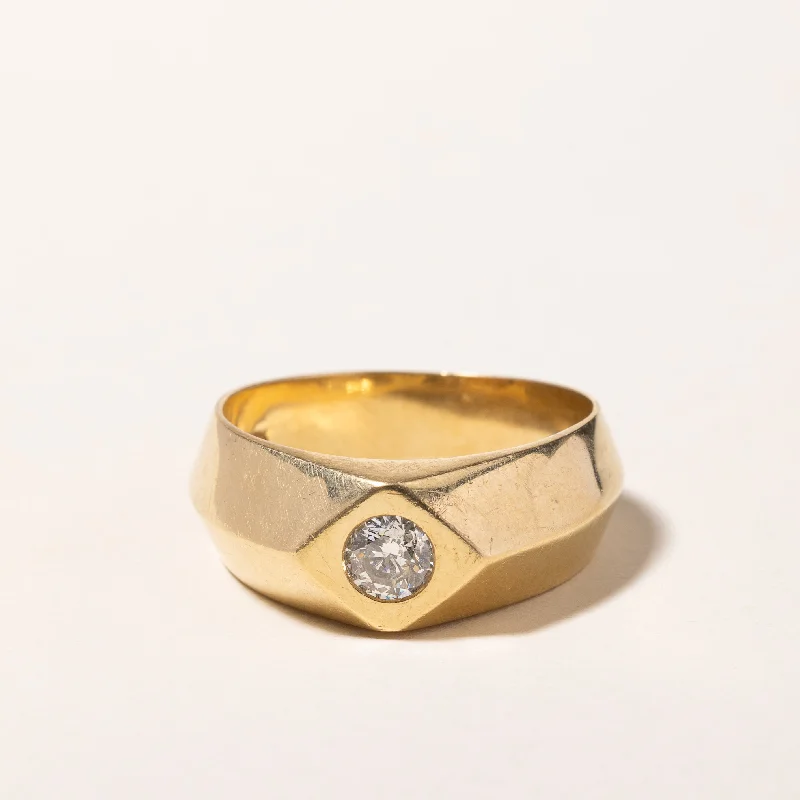 18k Yellow Gold Diamond Ring | 0.48ct | SZ 10.5