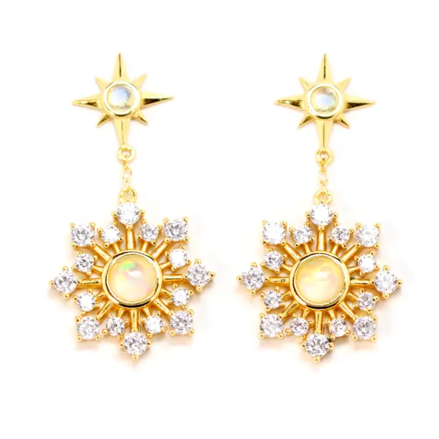 Ella Opal Burst Drop Earring