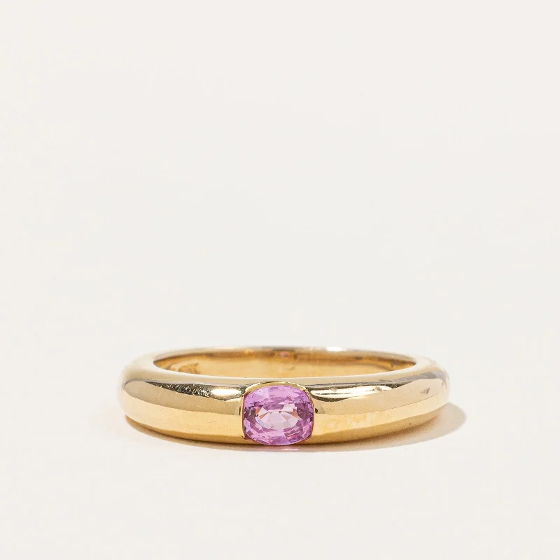 Tension Set Pink Sapphire Ring | 0.30ct | SZ 7 |