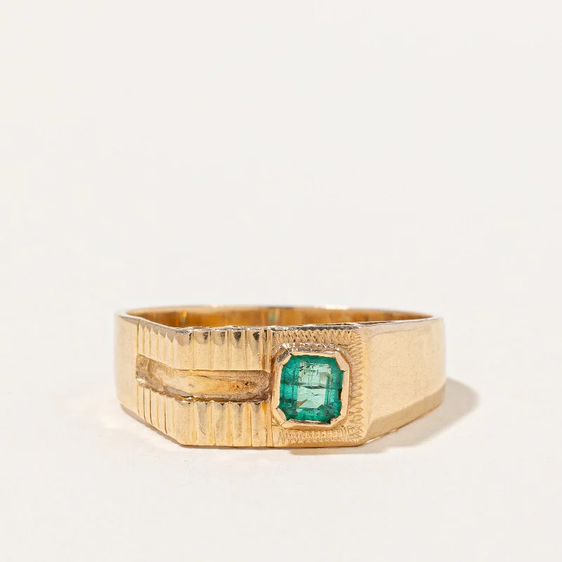 Emerald Ring | 0.26ct | SZ 10 |