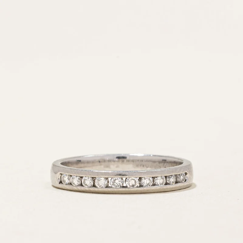 Channel Set Semi Eternity Diamond Ring | 0.23ctw | SZ 5.75 |