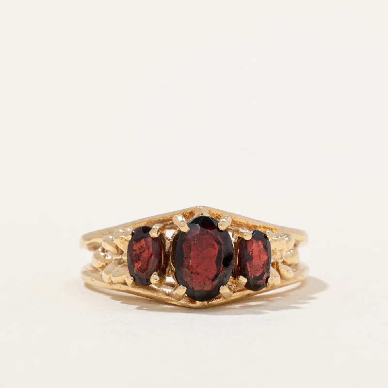 Garnet Cocktail Ring | 1.42ctw | SZ 7.5 |