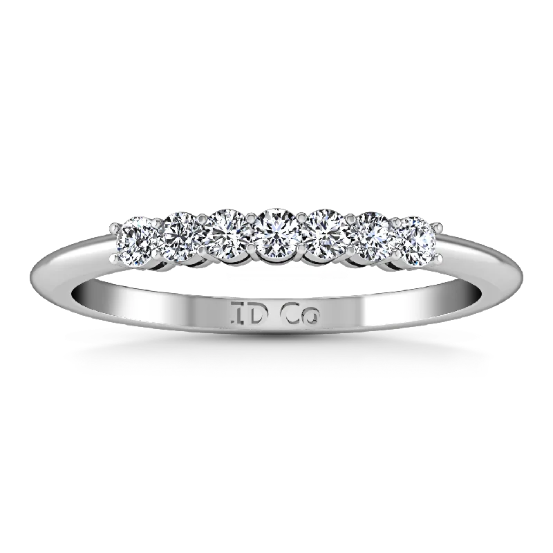 Diamond Wedding Band Savannah 0.11 Cts 14K White Gold