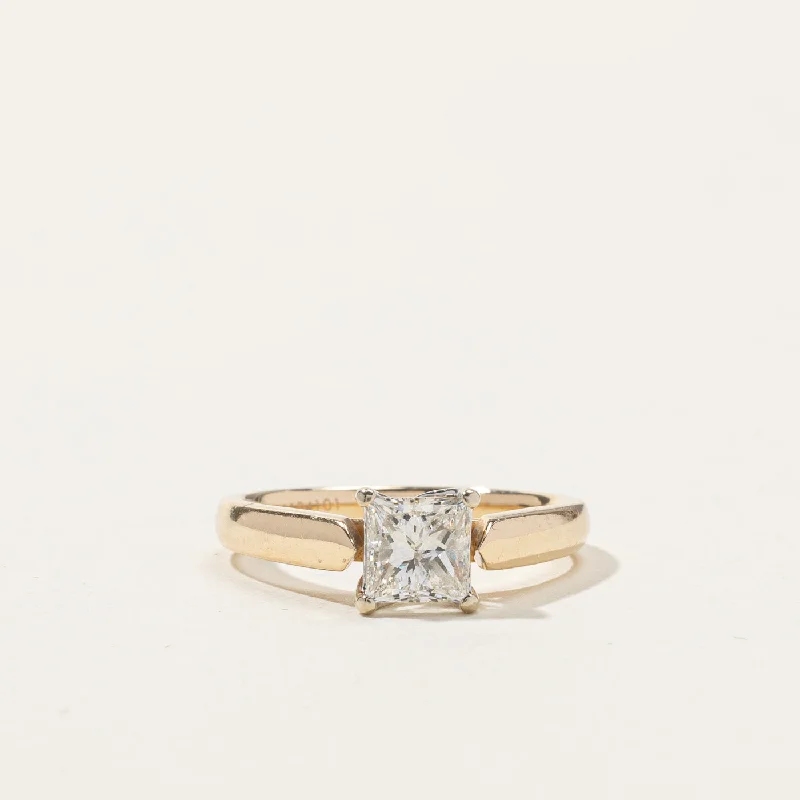 Solitaire Princess Diamond Ring | 1.00ct VVS2 I | SZ 7 |