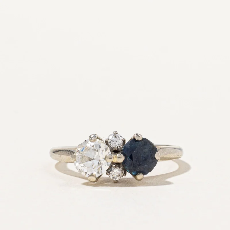 Old European Diamond & Sapphire Ring | 0.61ctw, 0.50ct | SZ 5.25 |