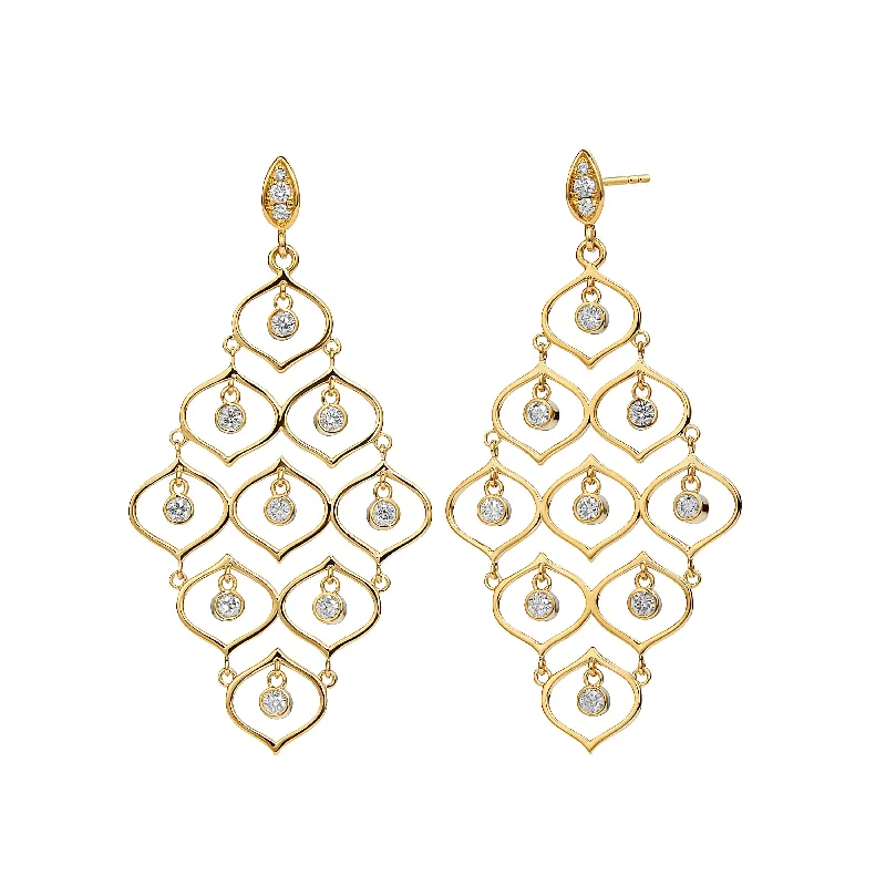 Diamond Chandelier Earrings