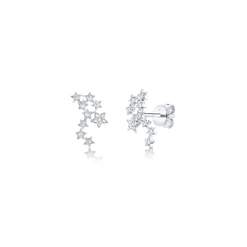 Shy Creation Diamond Star Constellation Earrings