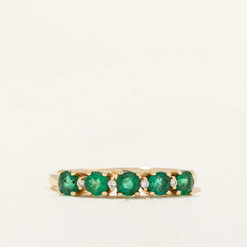 Emerald & Diamond Ring | 0.50ctw, 0.02ctw | SZ 6.75 |