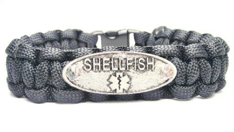 Shellfish Allergy Alert 550 Military Spec Paracord Bracelet