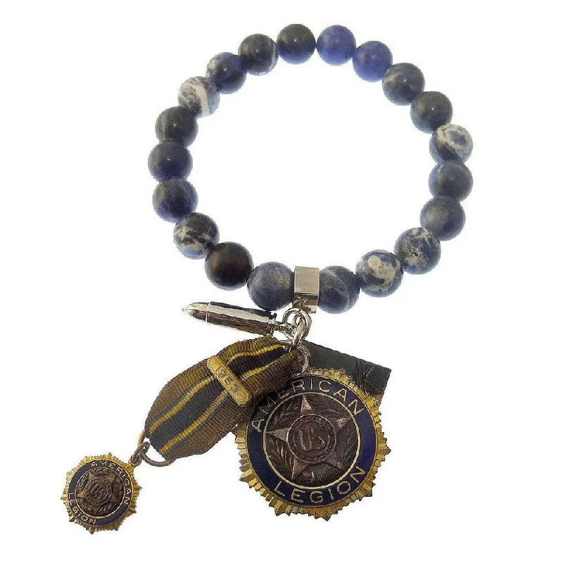 Bracelet with Vintage American Legion Medallions