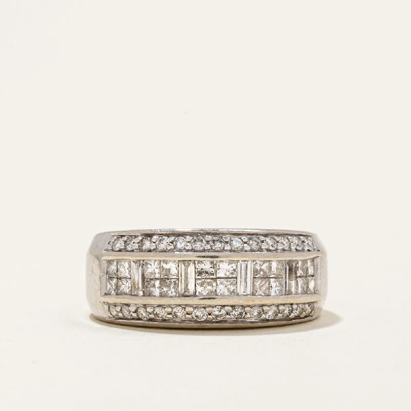 Diamond Cocktail Ring | 0.96ctw | SZ 6.75 |