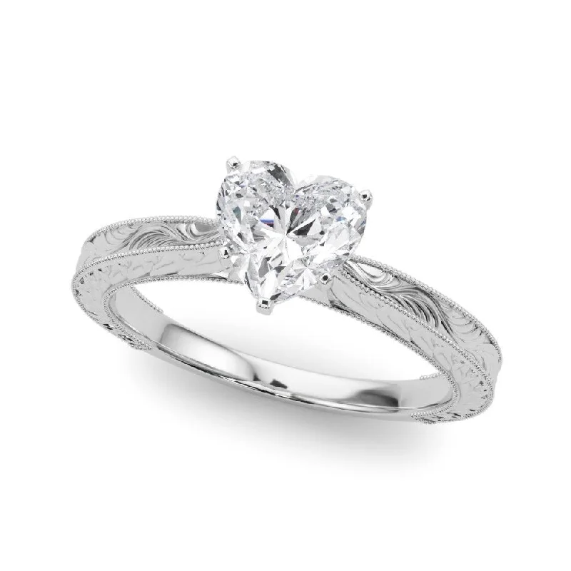 Addison Heart Engagement Ring 1.10 Ct IGI Certified