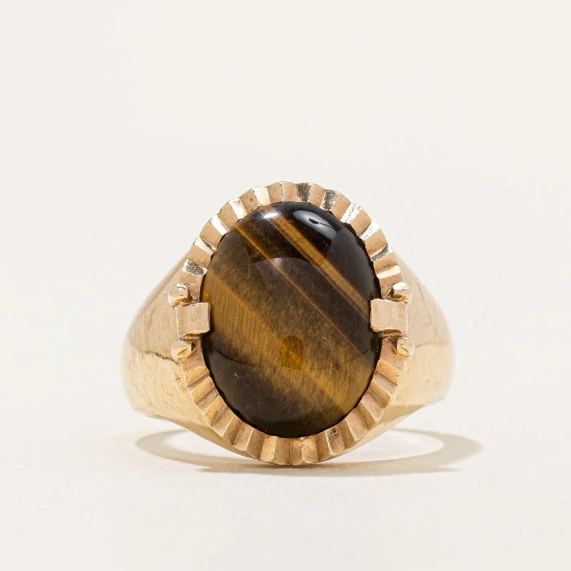 Tigers Eye Quartz Ring | SZ 10.25