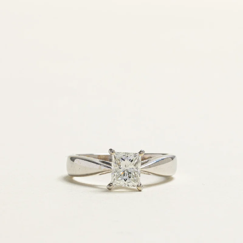 Solitaire Princess Diamond Ring | 1.09ct SI1 H | SZ 6.5 |